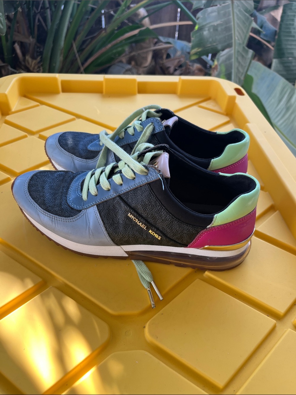 Michael Kors Multi-Color Leather & Textile Low-Top Sneakers